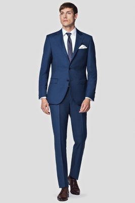 Lancerto - Garnitur męski elegancki ze sklepu: Lancerto S.A. w kategorii: Garnitury męskie - zdjęcie 938E51-772-11513_GARNITUR BUSINESS MIX SZAFIR